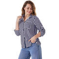 Chemise La Modeuse Chemisiers, blouses pour femme - Bleu Marine -