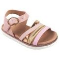 Chaussures enfant Bubble Bobble sandale rose pour fille c186 Argent&eacute;