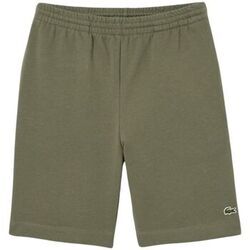 Short Lacoste Short homme Ref 62385 316 Vert kaki
