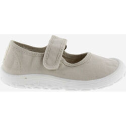 Ballerines enfant Victoria BALLERINE BOSCO BAREFOOT TOILE TEINT&Eacute;E DREC SCRATCH 1370109 Blanc