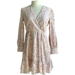 Robe courte Kooka&iuml; Robe en Guipure Rose Kooka&iuml; - &Eacute;l&eacute;gance et Fra&icirc;cheur Rose