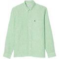 Chemises/chemisettes sur Grenoble : Chemise Lacoste Chemise Homme Ref 63183 Blanc et Vert
