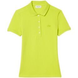 T-shirt Lacoste Polo femme Ref 52088 SLI Vert fluo