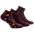 Chaussettes Kindy Lot de 3 paires d'ultra courtes en coton motifs oiseaux