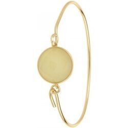 Bracelets Sc Boh&egrave;me B3308-DORE-ONYX-BLANC Dor&eacute;