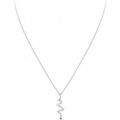 Collier Sc Crystal BD1549-COLLIER-ARGENT-DIAMANT-NOIR Argent&eacute; Grenoble