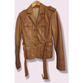 Vestes sur Grenoble : Veste Sinequanone Veste en cuir marron