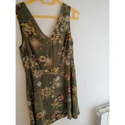 Robe courte Cache Cache Robe Cache cache T 38/40 jamais port&eacute;e Kaki