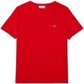T-shirt Lacoste T shirt Femme Col V Ref 54003 F8M Groseille Grenoble