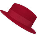 Chapeau Chapeau-Tendance Canotier feutre de laine CLEMENTINE T55