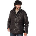 Vestes sur Grenoble : Veste Bugatti 5621 FEATHER NAPPA 751 BROWN