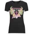 T-shirt Guess SS CN TRIANGLE FLOWERS TEE Grenoble