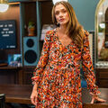 Robe courte C&eacute;leste OLYMPE Multicolore