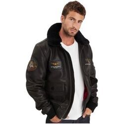 Blouson Daytona Blouson aviateur en cuir homme Ref 58184 Noir