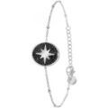 Bracelets Sc Crystal B4004-ARGENT-NOIR Argent&eacute;