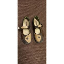 Ballerines enfant Mod'8 Mod8 belles chaussures babies cuir et fourrure marron/beige p 36
