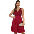 Robe La Modeuse Robes pour femme - Rouge fonc&eacute; - Rouge