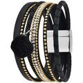 Bracelets Sc Boh&egrave;me B3353-NOIR Noir