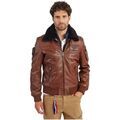 Blouson Patrouille De France Blouson Redskins Rafal Ycon en cuir Ref 42319 Cognac Grenoble