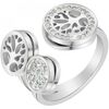 Bijoux Sc Crystal B4022-ARGENT Argent&eacute;