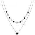 Collier Sc Crystal B4046-ARGENT Argent&eacute; Grenoble
