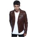 Blouson Daytona Blouson homme Golberg cuir ref 46926 darck cognac