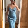 Robe Boutiques ind&eacute;pendante Robe en satin bleu Bleu