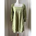 Robe courte Nasty Gal Robe Verte Manche longues