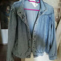 Veste Molly Bracken joli blouson jeans neuf TAILLE XL