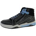 Baskets montantes enfant Geox Basket Montante Gar&ccedil;ons J Perth B.D - SYNT+WAX.LEA Noir