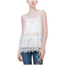 Polo Desigual T Shirt Blouse Calella Crudo Beige 73B2WD5 (rft)