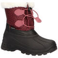 Boots enfant Kickers fourr&eacute; Bordeaux
