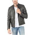Blouson Oakwood Blouson en cuir Ref 44562 Drink Gris fonce