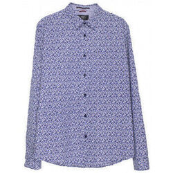 Chemise Le Temps des Cerises Chemise Homme Manches Longues Bleu