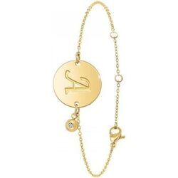 Bracelets Sc Boh&egrave;me BD2281-DORE-A-DIAMANT Dor&eacute;