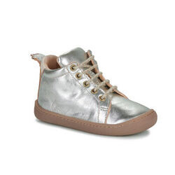 Baskets montantes enfant Easy Peasy MY DEBOO LACET Argent&eacute;