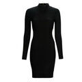 Robe courte MICHAEL Michael Kors MOCK NK RIBBED MINI DRS