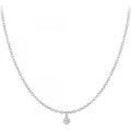 Collier Sc Crystal BD2382-ARGENT-DIAMANT Argent&eacute;