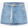 Short Le Temps des Cerises Short sydney en jeans bleu clair