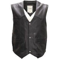 Gilet Daytona Gilet en cuir sans manches West Goat ref_48756 Noir