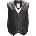 Gilet Daytona Gilet en cuir sans manches West Goat ref_48756 Noir