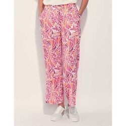 Pantalon La Fiancee Du Mekong Pantalon fluide pliss&eacute; imprim&eacute; NIRAY Rose