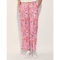 Pantalon La Fiancee Du Mekong Pantalon fluide pliss&eacute; imprim&eacute; NIRAY Rose