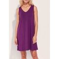 Robe courte La Fiancee Du Mekong Robe &eacute;vas&eacute;e fluide Ecovero BATZ Violet