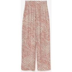 Pantalon Le Temps des Cerises Pantalon fluide yesa &agrave; motif orange et noir Orange