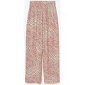 Pantalon Le Temps des Cerises Pantalon fluide yesa &agrave; motif orange et noir Orange