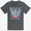 T-shirt Le Temps des Cerises T-shirt tije gris d&eacute;lav&eacute; imprim&eacute; Bleu