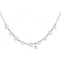 Collier Sc Crystal BD3116-ARGENT-DIAMANT Argent&eacute;