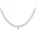 Collier Sc Crystal BD2881-ARGENT-DIAMANT Argent&eacute;