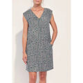 Robe courte La Fiancee Du Mekong Robe imprim&eacute;e coton lin YANI Vert